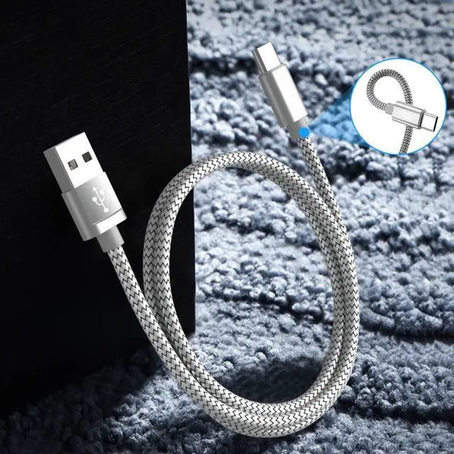 Alt view image 5 of 7 - KEHIPI USB Type C Charger Cable 6.6FT 2Pack,Nylon Charging Cord for iphone 15 Pro Max,Samsung Galaxy Z Flip,Note 20 10,S9 S10 S10E 10E S20 FE S23 S21 S22 Plus Ultra,A52 A53 A54,Google Pixel 7 6 XL