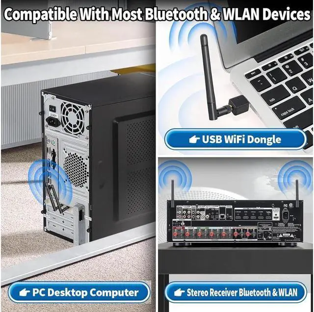 Alt view image 6 of 7 - KEHIPI Dual Band WiFi 2.4GHz 5GHz 5.8GHz 3dBi MIMO RP-SMA Male Antenna (2-Pack) for WiFi Router Wireless Network Card USB Adapter Security IP Camera Video Surveillance Monitor