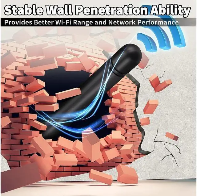 Alt view image 5 of 7 - KEHIPI Dual Band WiFi 2.4GHz 5GHz 5.8GHz 3dBi MIMO RP-SMA Male Antenna (2-Pack) for WiFi Router Wireless Network Card USB Adapter Security IP Camera Video Surveillance Monitor