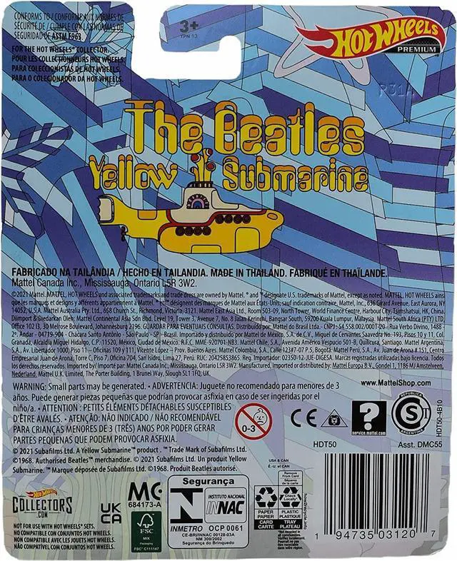 Alt view image 2 of 2 - Hot Wheels Premium The Beatles Yellow Submarines