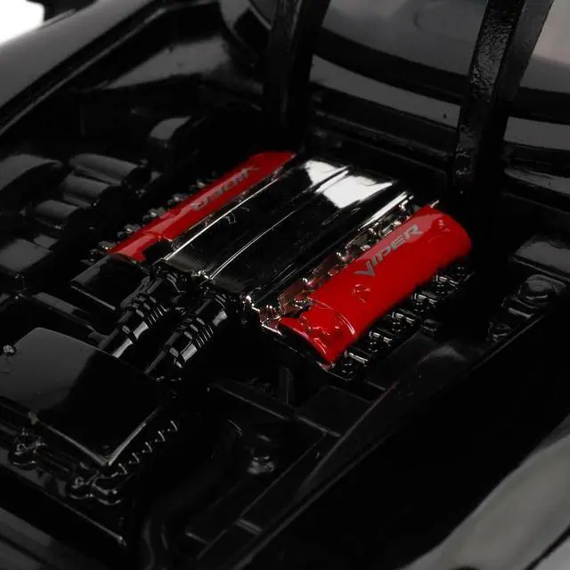 Alt view image 6 of 6 - Letty's Dodge Viper SRT 10 Black "Fast & Furious" Movie 1/24 Diecast Model Car by Jada