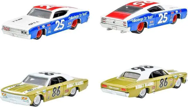 Alt view image 2 of 3 - HOT WHEELS Premium 2 Pack '69 Ford Torino Talladega vs '66 Chevelle