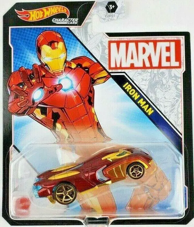Main image of Hot Wheels Marvel Iron Man Character Car