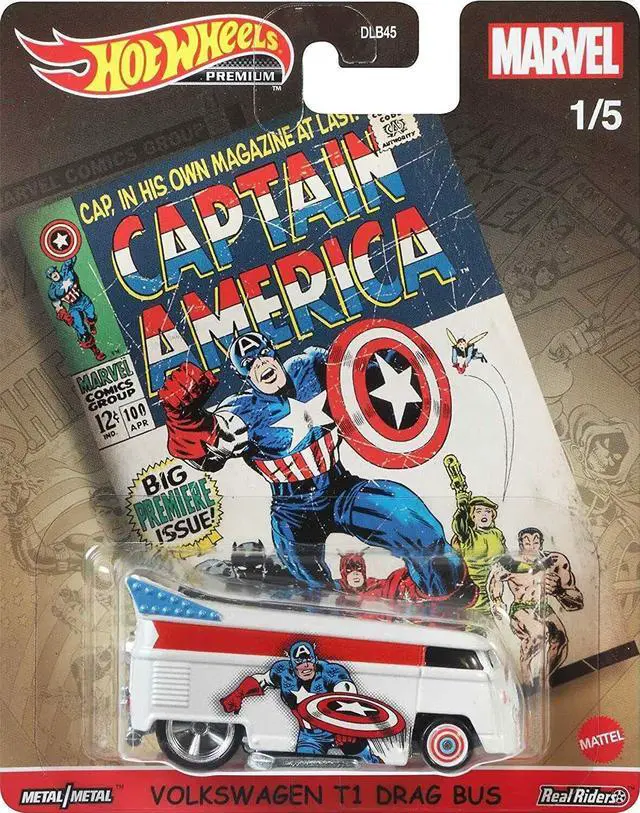 Alt view image 2 of 6 - Hot Wheels Premium Pop Culture Marvel Comic Complete Set of 5