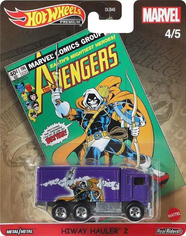 Alt view image 5 of 6 - Hot Wheels Premium Pop Culture Marvel Comic Complete Set of 5