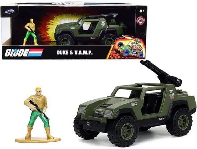 Alt view image 2 of 10 - V.A.M.P. Olive Green and Duke Diecast Figurine "G.I. Joe" "Hollywood Rides" Series 1/32 Diecast Model Car by Jada