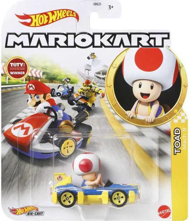 Main image of Hot Wheels Mario Kart Toad Standard Kart