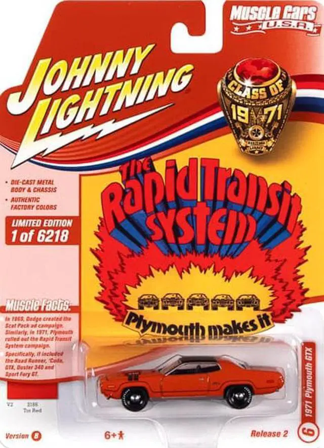 Main image of Johnny Lightning The Rapid Transit System 1971 Plymouth GTX