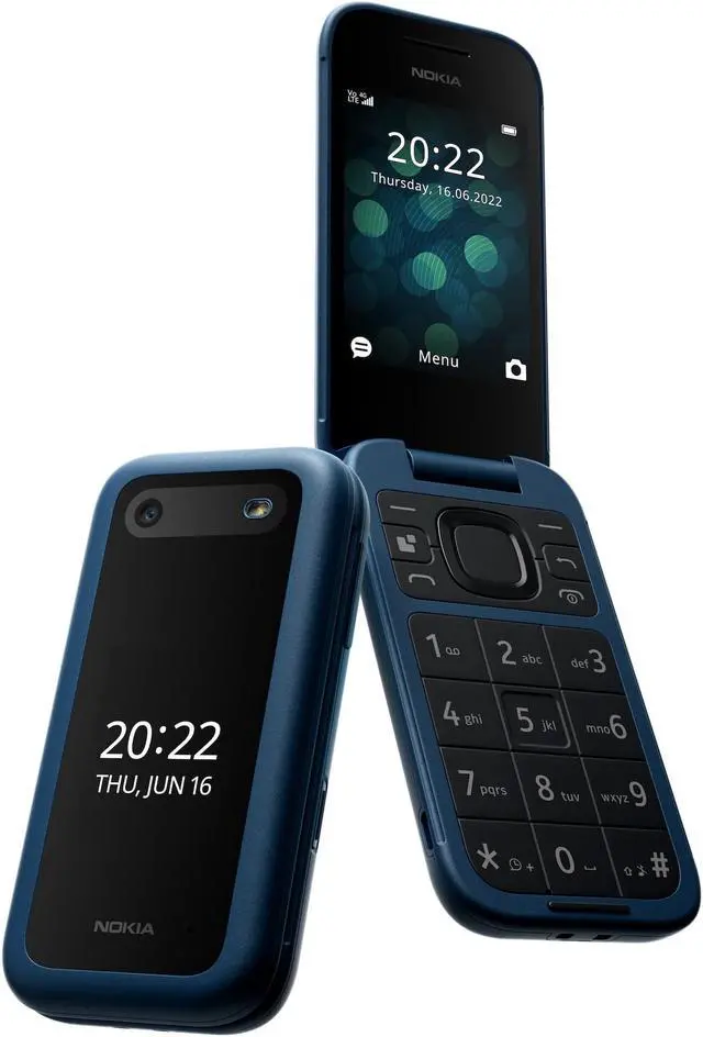 携帯電話（4G）Nokia 2660 Flip ブルー Nokia 2660 Flip Blue Dual SIM 2.8