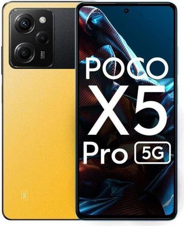 Xiaomi Poco X5 Pro Dual-SIM 256GB ROM + 8GB RAM (Only GSM  No CDMA)  Factory Unlocked 5G Smartphone (Yellow) - International Version 