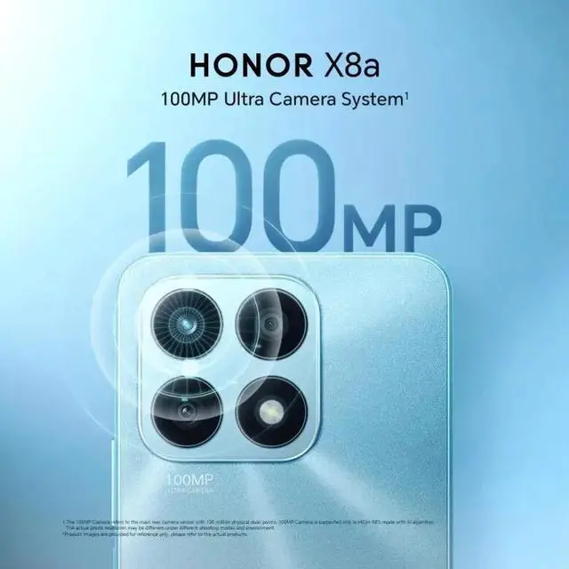 Alt view image 2 of 3 - Honor X8a GLOBAL VERSION 6.7" 8/128GB Cyan Lake 100MP Octa-Core 4500mAh