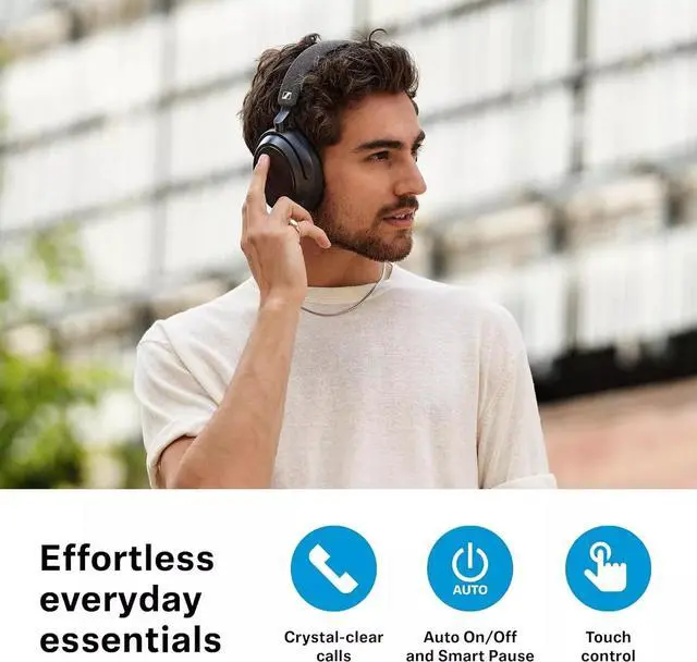 Alt view image 3 of 3 - Sennheiser Consumer Audio Momentum 4 Wireless Headphones Black