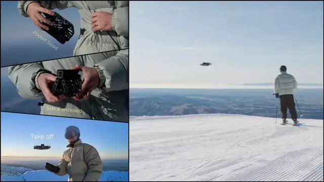 Alt view image 5 of 5 - HoverAir X1 Pro Max 8K Flying Action Camera ( Standard Package with One Battery)