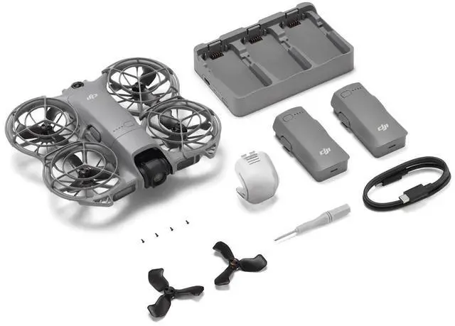Alt view image 2 of 5 - DJI Neo 2 Fly More Combo with 2 extra Batteries and Charging Stand