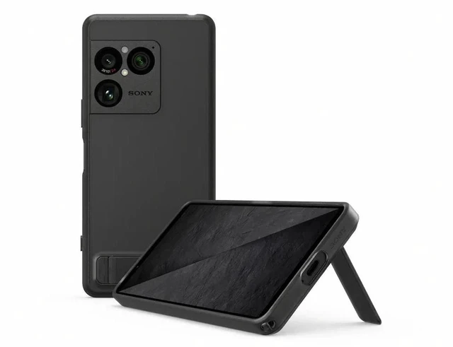 Main image of Original Brand New Xperia 1 VIII XQZ-CBGE Style Cover Case Stand - Black