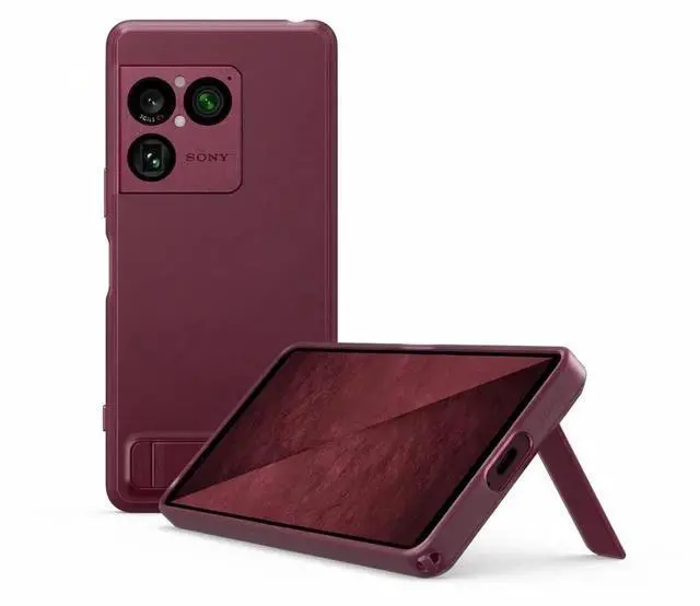 Main image of Original Brand New Xperia 1 VIII XQZ-CBGE Style Cover Case Stand - Red
