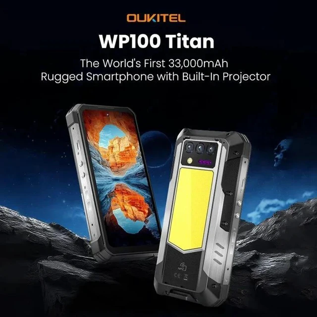 Main image of Oukitel WP100 Titan 5G 6.8"120Hz 12/512GB DLP Projector 33000mAh Rugged 512GB 12GB RAM