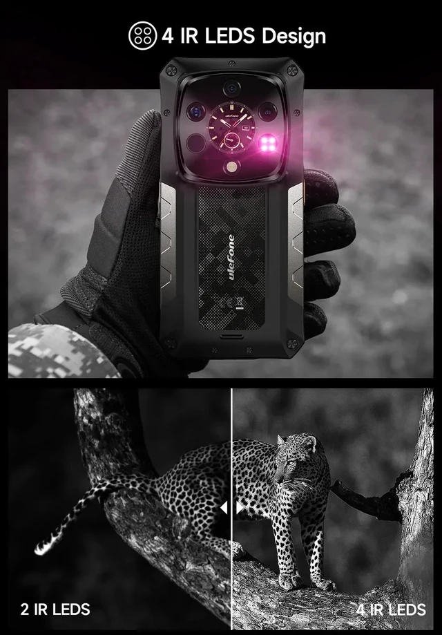 Alt view image 2 of 7 - Ulefone Armor 28 Ultra Thermal Version 5G Rugged Phone 16GB/1TB 6.67" By Fedex