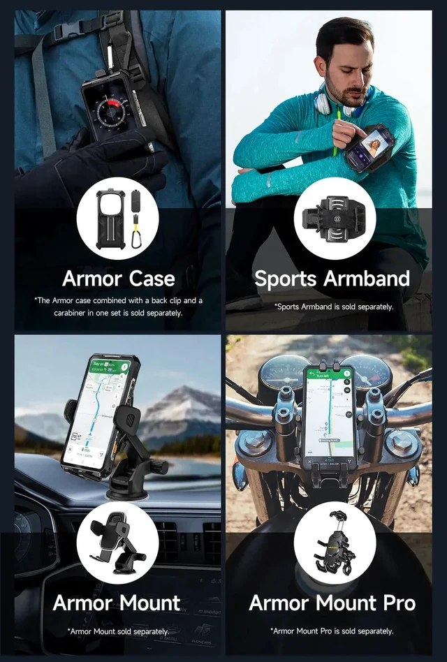 Alt view image 3 of 7 - Ulefone Armor 28 Ultra Thermal Version 5G Rugged Phone 16GB/1TB 6.67" By Fedex