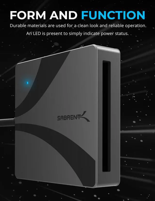 Alt view image 6 of 6 - SABRENT USB Type C CFast 2.0 Card Reader [CR-CF20]