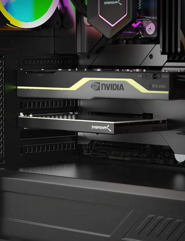 Alt view image 6 of 7 - SABRENT 4-Drive NVMe M.2 SSD to PCIe 3.0 x4 Adapter Card [PC-P3X4]