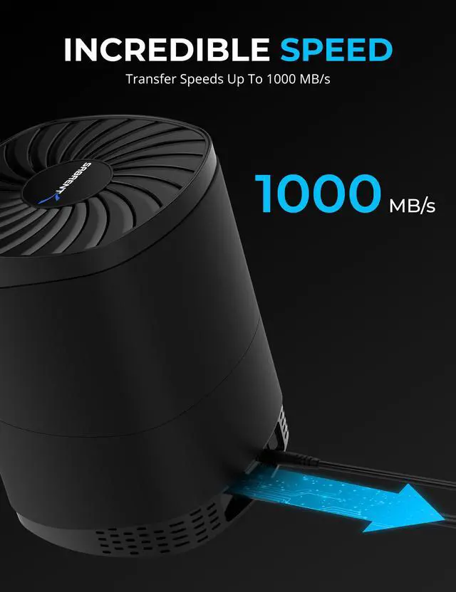 Alt view image 7 of 7 - SABRENT 4-Bay USB Type-C External SSDs Docking Station for Rocket XTRM-Q, Rocket nano, Rocket Pro,10Gbps Speeds, Cooling Fan, LED Indicators (DS-4BNE)