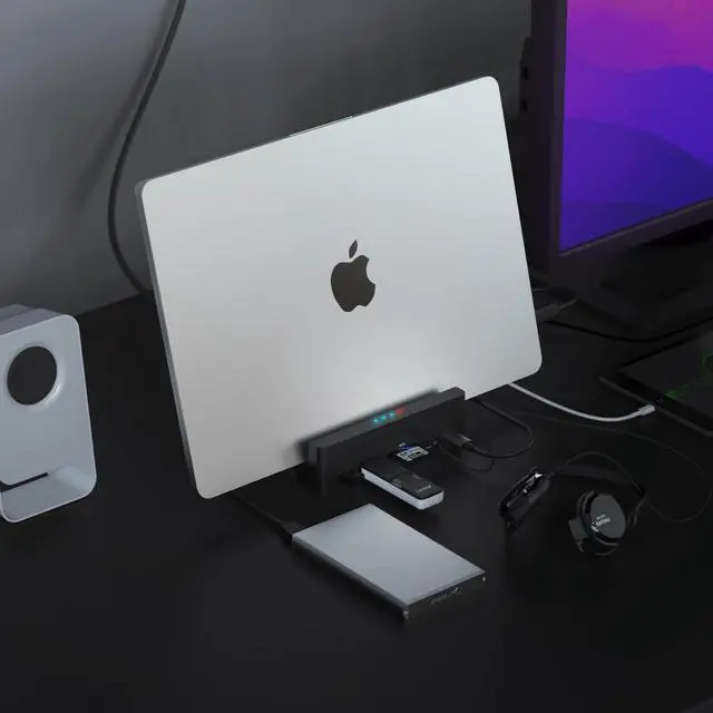 Alt view image 7 of 7 - SABRENT USB-C Universal Docking Station, Dual Monitor Displaylink Dock for Laptops, Ultrabooks, Chromebooks, MacBooks, iPads, Tablets & Smartphones (DS-UICA)