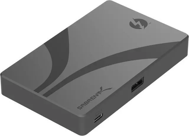 Main image of SABRENT Thunderbolt 4 Hub with 60W Charging for Laptops, USB-C Dock, Supports 2X 4K 60Hz Monitors or 1x 4K 144Hz, 5K/6K/8K@60Hz (DSC) Monitor,15.7" Certified TB4 Cable Included (HB-TBT4)