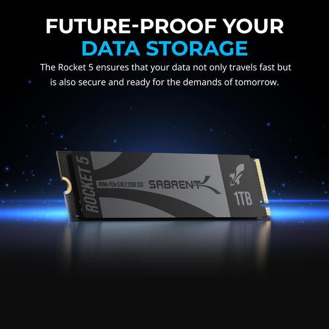 SABRENT Rocket 5 1TB Advanced Performance Internal M.2 PCIe GEN 5 14GB/s X4 NVMe  SSD (SB-RKT5-1TB) - Newegg.com