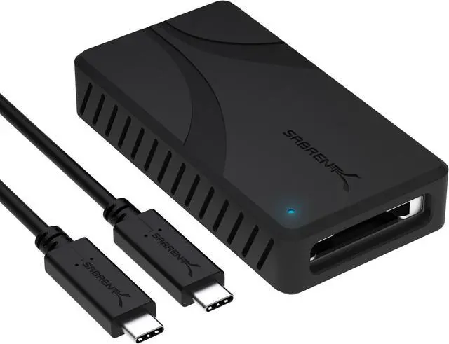 Main image of SABRENT USB4 CFexpress Type B Card Reader  40Gbps Transfer Speed, Aluminum Alloy Body, Detachable USB-C Cable, Silicone Sleeve, OTG Support  Compatible with Cameras, Laptops, and Cages (CR-U4XB)