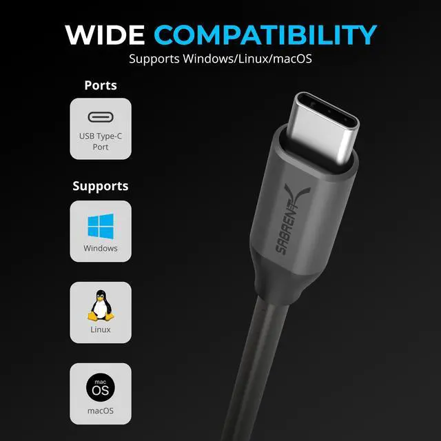 Alt view image 4 of 7 - SABRENT USB-C to DB9 Serial RS-232 Adapter Cable 3FT, Prolific PL2303GS Chipset, USB 2.0, 1bps-12Mbps Baud Rate, for POS Terminals, Modems, GPS, Industrial Devices (CB-D9C3)