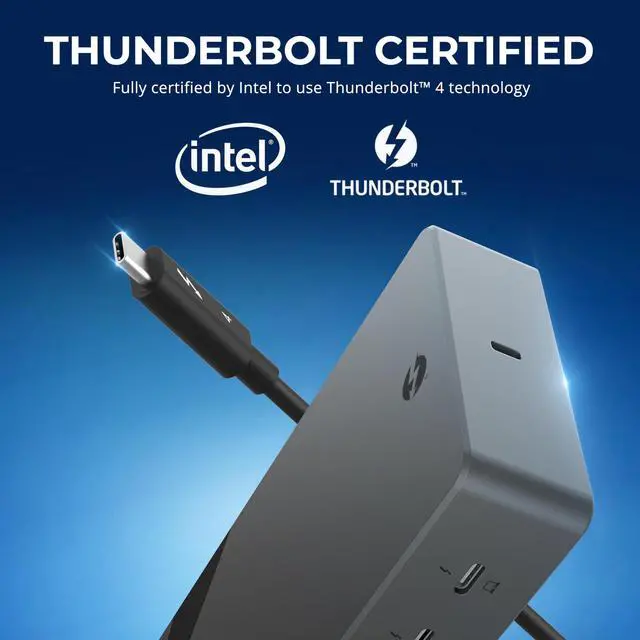 Alt view image 6 of 7 - SABRENT Thunderbolt 4 Docking Station, TB4 Ports, 8K/4K, USB4 & TB3 Compatible, DP 1.4, HDMI 2.1, USB-C/USB-A Ports, Gigabit Ethernet, Audio Jack, SD/TF Card Reader, Windows/macOS/Linux (DS-T4MF)