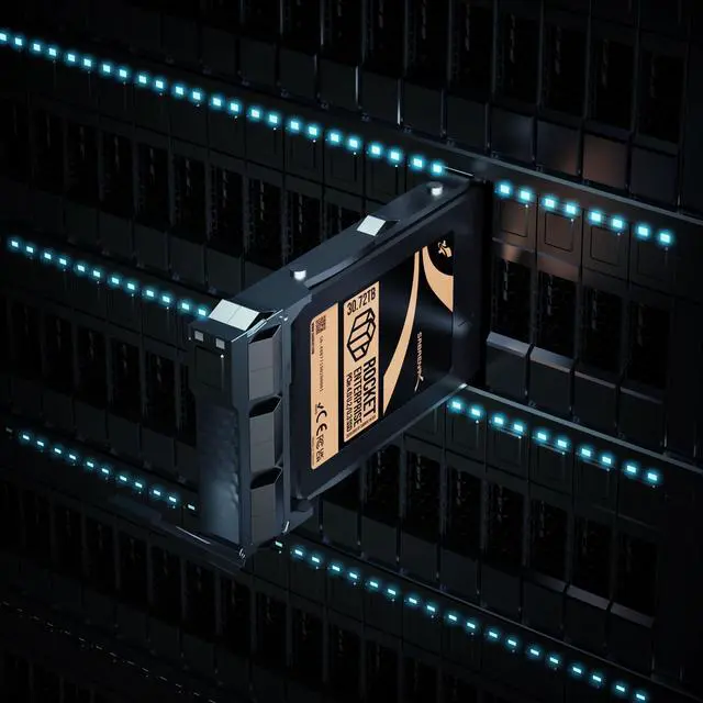 Alt view image 7 of 7 - SABRENT Rocket Enterprise PCIe 4.0 U.2 30.72TB NVMe SSD, High-Endurance Server Drive with Power Loss Protection, Up to 7,000MB/s, 1DWPD, E2E Protection, NVMe-MI, 2.5M MTBF (SB-P4U2-30720)