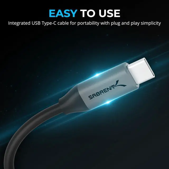Alt view image 5 of 7 - SABRENT USB Type-C to 3.5mm Audio Adapter with 100W PD, USB C External Sound Card for Headset Microphone Speakers Stereo Output 24-bit 96KHz Compatible with Laptop Tablet Smartphone (AU-PACM)