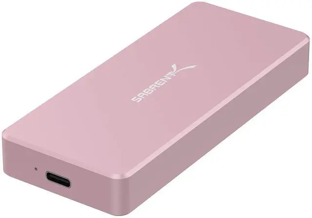 Alt view image 8 of 14 - Sabrent USB Type-C Aluminum Enclosure for M.2 NVMe SSD in Pink (EC-NVME-PNK)