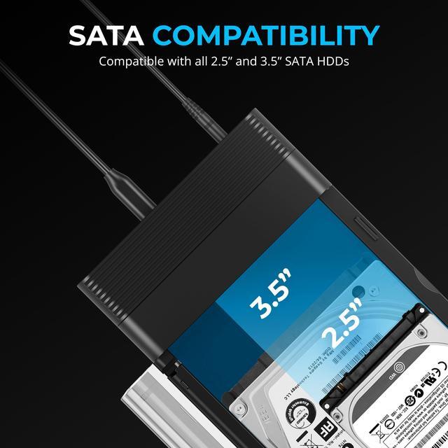 Alt view image 4 of 8 - SABRENT USB Type C Lay Flat Docking Station for M.2 PCIe NVMe + SATA 2.5'"/3.5" SSD & HDD with Offline Clone Function [DS-UFNC]