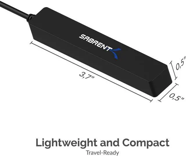 Alt view image 4 of 9 - SABRENT HB-MCRM 4-PORT USB 2.0 HUB
