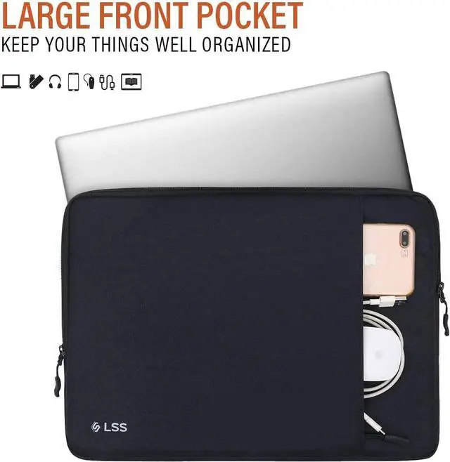 Alt view image 3 of 4 - LSS Protective Laptop Sleeve for Men/Women - Stylish & Durable Sleeve Bag for 13"-13.5" Laptops - Cool Laptop Sleeve - Compatible with MacBook, Microsoft Surface, Lenovo, HP, Dell, & More