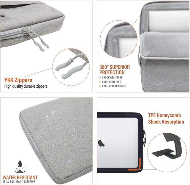 Alt view image 4 of 4 - LSS Protective Laptop Sleeve for Men/Women - Stylish & Durable Sleeve Bag for 13"-13.5" Laptops - Cool Laptop Sleeve - Compatible with MacBook, Microsoft Surface, Lenovo, HP, Dell, & More