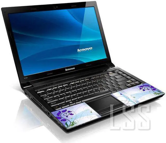 Alt view image 2 of 3 - LSS 15 15.6 Inches Laptop Notebook Skin Sticker with 2 Wrist Pads - Reusable Cover Protector Vinyl Sticker Cover Decal Fits 13" - 16" - Abstract Pattern