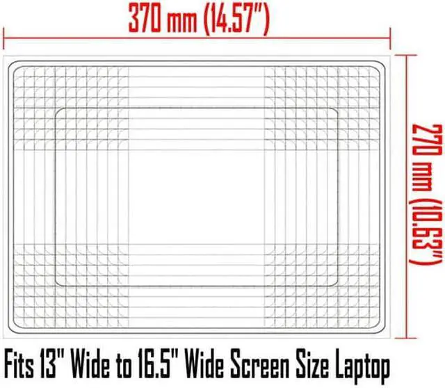 Alt view image 3 of 3 - LSS 15 15.6 Inches Laptop Notebook Skin Sticker with 2 Wrist Pads - Reusable Cover Protector Vinyl Sticker Cover Decal Fits 13" - 16" - Dragon Pattern