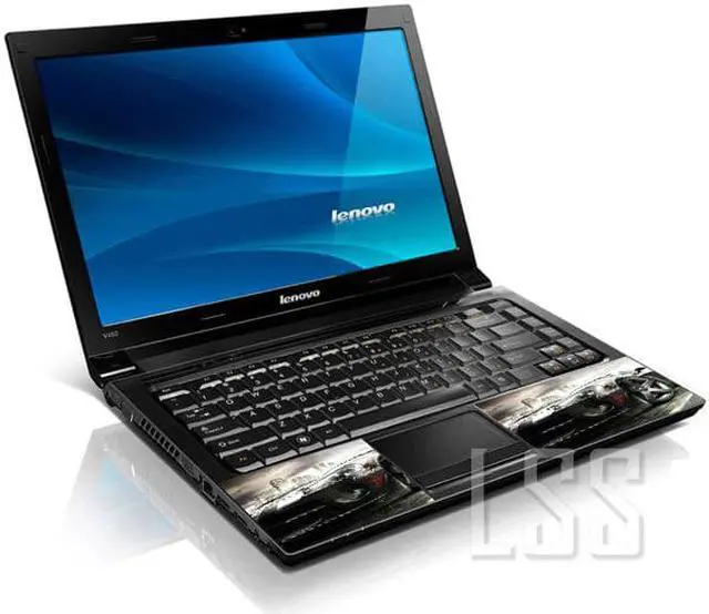 Alt view image 2 of 3 - LSS 15 15.6 Inches Laptop Notebook Skin Sticker with 2 Wrist Pads - Reusable Cover Protector Vinyl Sticker Cover Decal Fits 13" - 16" - Cool Car in The City Pattern