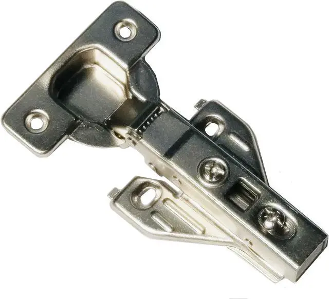 Alt view image 5 of 7 - 1 Piece Clip on Soft Close Hinges 105 Degree Self Close for Frameless Cabinet with Mounting Plates Full Overlay Premium Included Screws 1 Piece 00mm Kitchen Cabinet Furniture Hardware Single Pack