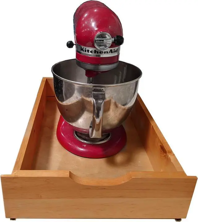 Main image of Fully Assembled Soft Close Drawer Organizer | Pull Out Under Cabinet Sliding Shelf Pull Out Organizer Drawer | Roll Out Wood Box Storage Shelve | Dovetail Joint Rolling Tray