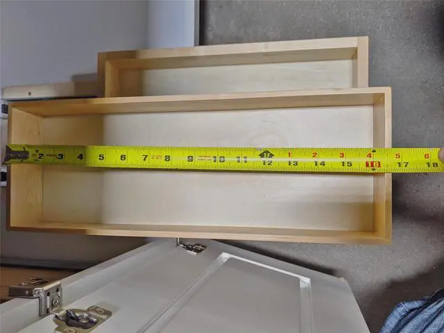 Alt view image 5 of 7 - 2 Tier Pull Out Organizer Shelf Sliding Drawer Storage for Kitchen Bathroom Storage Cabinet Under Sink Slide Out Shelf Organizing Storage Pull-Out Cabinet Organizer Roll Out Drawer