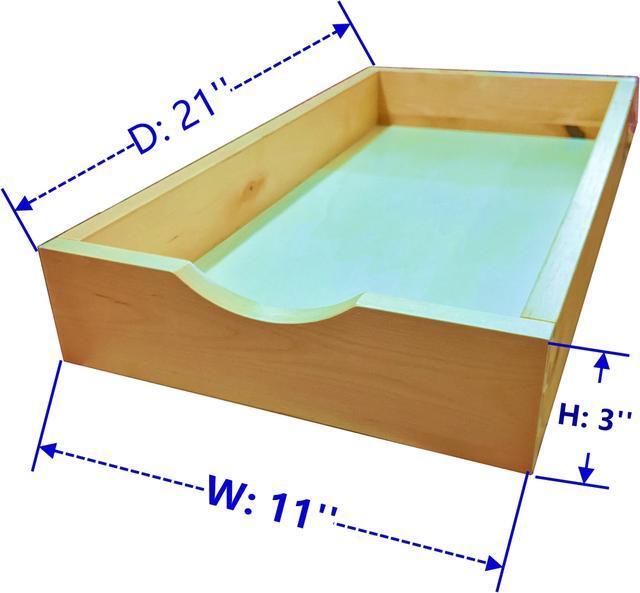 Alt view image 2 of 7 - D.I.Y Pull Out Drawers for Kitchen Cabinet Wood Drawer Rolling Tray for Small Storage Cabinet Pull-out Cabinet Organizer Slide Out Cabinet Organization for Kitchen Pantry Organization Storage