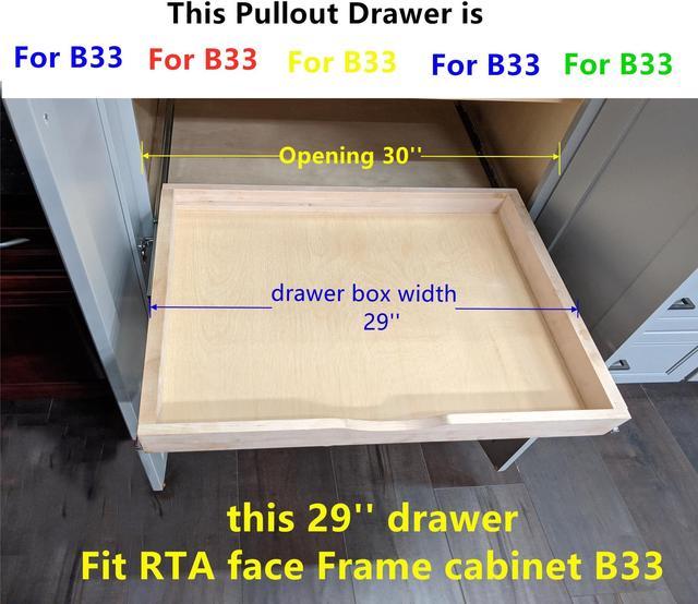 ELYSIAN Roll Wood Tray Drawer Box Kitchen Organizer, Cabinet Slide