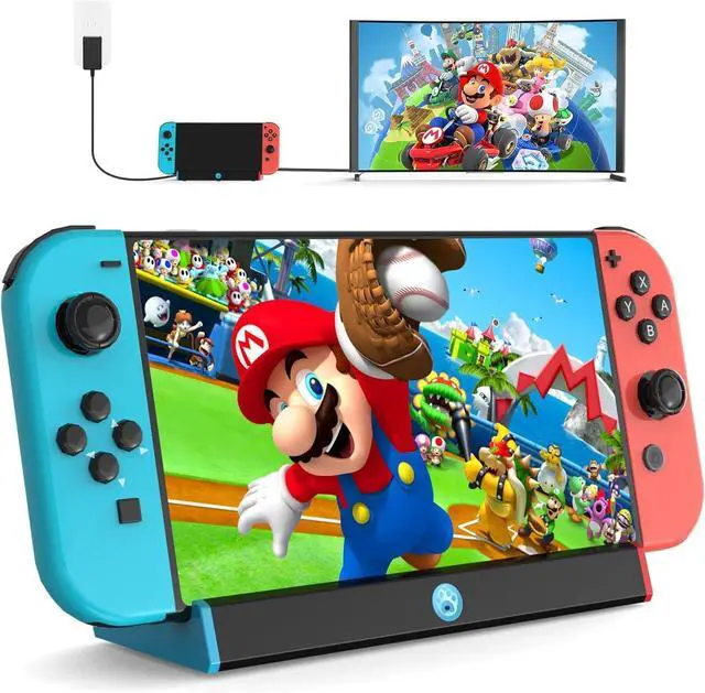 Main image of Abourt TV Docking Station Support 4K HDTV Output with C Port/USB 3.0, Replacement for Official Switch Dock, PortableNo Power Cord Included, Compatible with Switch/OLED
