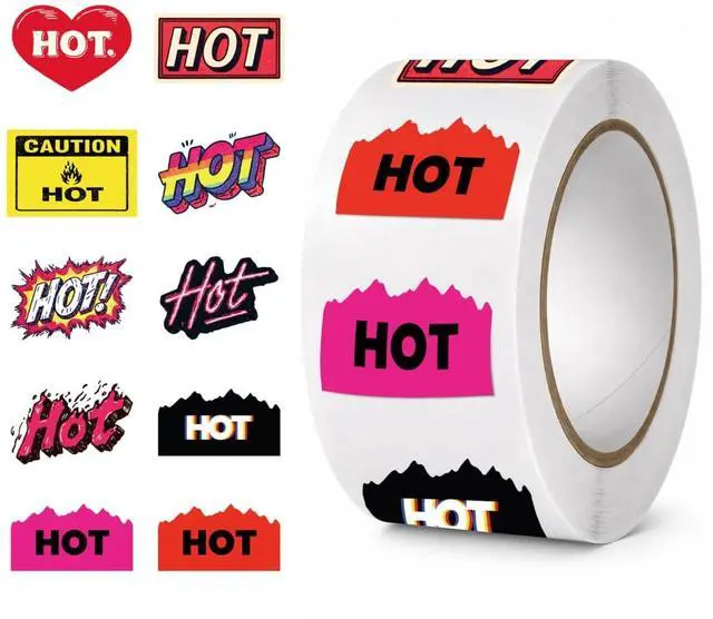 Main image of Rave Hot Stickers for Music Festivals, Cool Designs, Strong Stick, Compliment Giver for Adults and Ravers (750 Stickers)