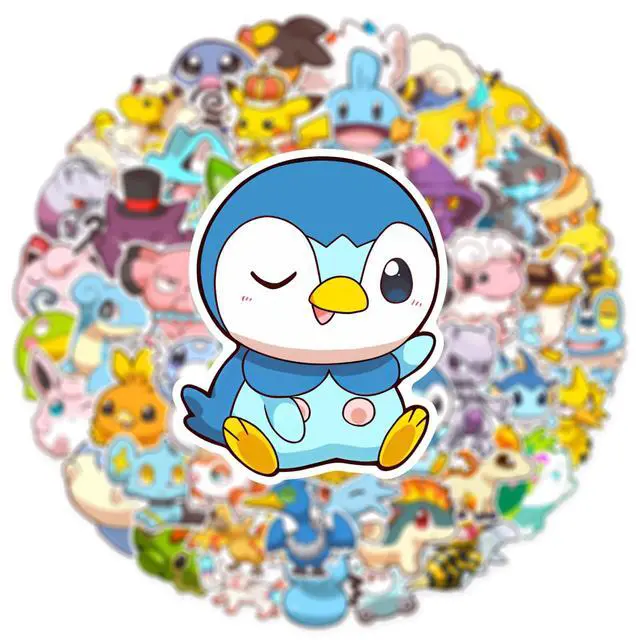 Alt view image 4 of 7 - 50pcs Cute Pokemon Cartoon Stickers for Water Bottle, Cool Monster Waterproof Vinyl Stickers for Adult Teen Girl Kids Laptop Skateboard Bike Guitar Laggage Travel Case Helmet Notebook Scrapbook
